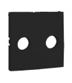 Tapa Toma TV-R Negro Mate Logus 90