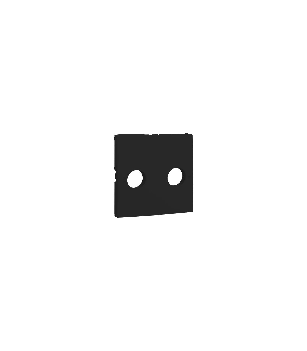Tapa Toma TV-R Negro Mate Logus 90