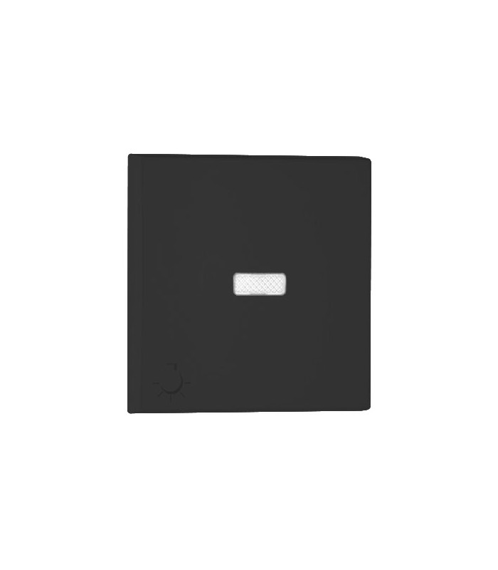 Tecla Luminoso Luz Negro Mate Logus 90