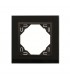 Marco Simple Cristal Negro / Negro Mate Crystal