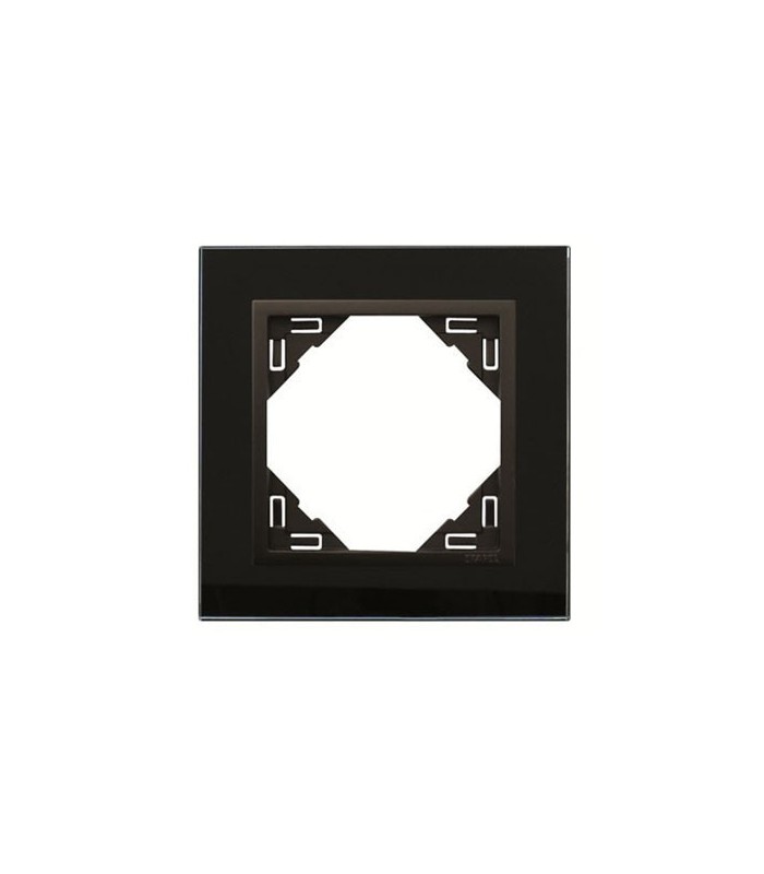Marco Simple Cristal Negro / Negro Mate Crystal