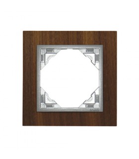Marco Simple Nogal / Aluminio Arbore