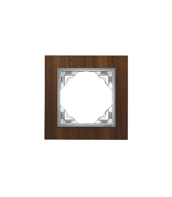 Marco Simple Nogal / Aluminio Arbore