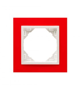 Marco Simple Rojo / Hielo Animato