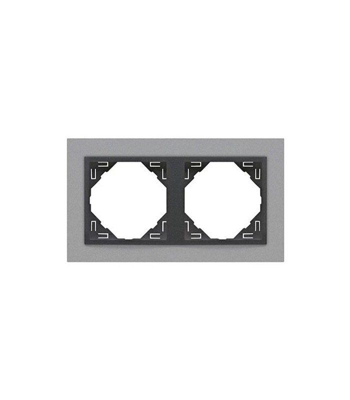Marco Doble Alumino / Gris Animato
