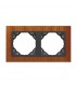 Marco Doble Caoba / Gris Arbore