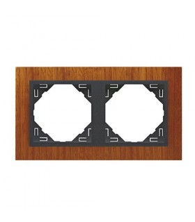 Marco Doble Caoba / Gris Arbore