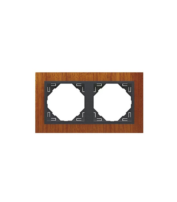 Marco Doble Caoba / Gris Arbore