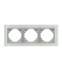 Marco Triple Cristal / Aluminio Crystal