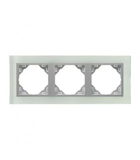 Marco Triple Cristal / Aluminio Crystal