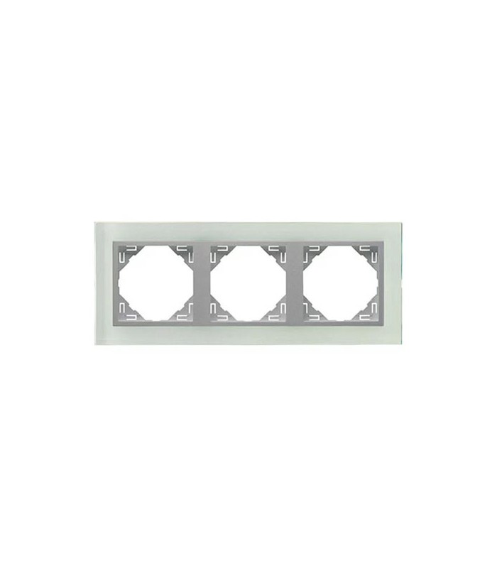 Marco Triple Cristal / Aluminio Crystal
