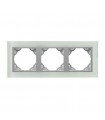 Marco Triple Cristal / Aluminio Crystal